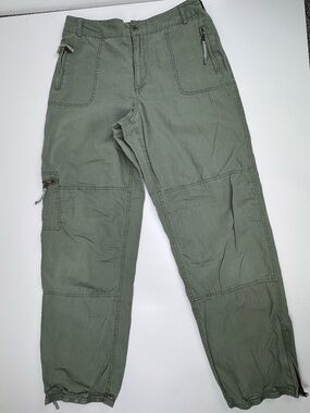 Chadwicks Olive Utility Cargo Pants with Zipper Pockets